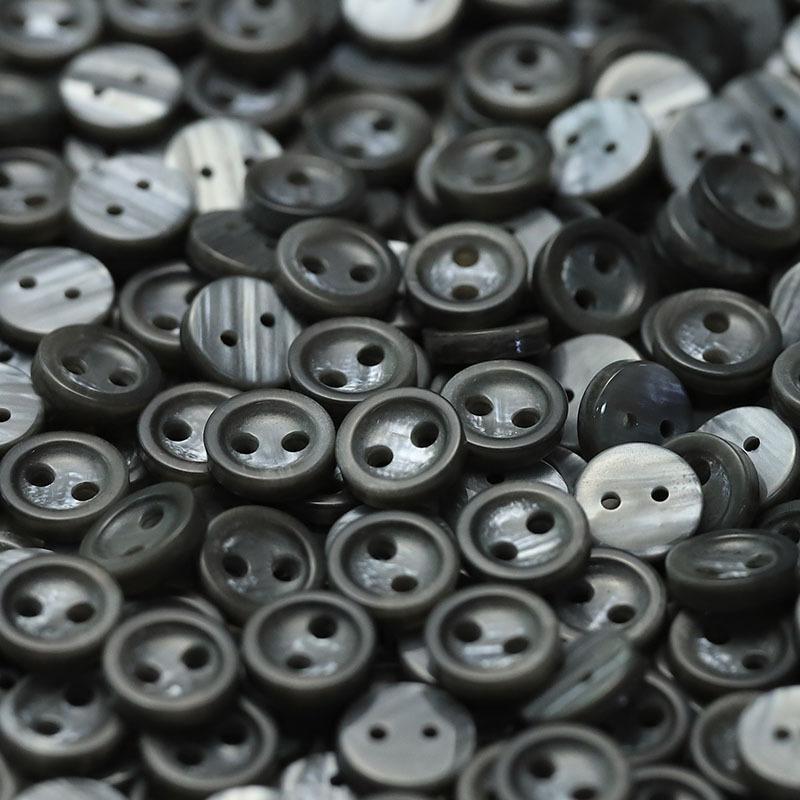 Two-Eye Buttons Imitation Shell Resin Jewelry Accessories Knitted Cardigan Sleeve Collar Buttons Shirt Clothes Long Sleeve Buttons