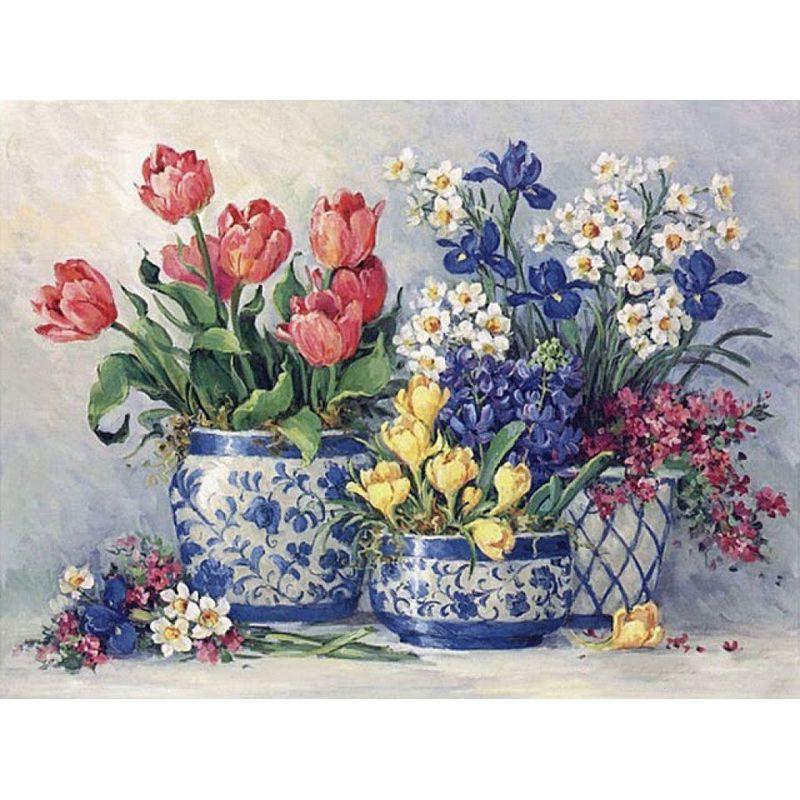 DIY Diamond Painting Flower Diamond Art Diamond Embroidery Full Round Drill Home Decor Gift