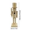 Soldat Casse-Noisette Non Peint Ornement Soldat en Bois Peinture DIY Figurine Soldat Casse-Noisette pour Décor de Noël Cadeau de Fête
