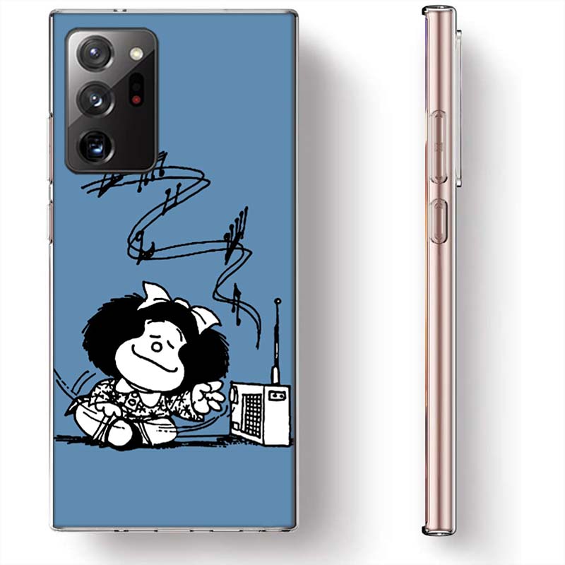 Mafalda Cartoon Phone Case for Samsung A17 A37 A57 A55 A35 A25 A15 A54 A14 A24 A34 A13 A23 A33 A53 A07 A05S A04S A03 A73 Galaxy