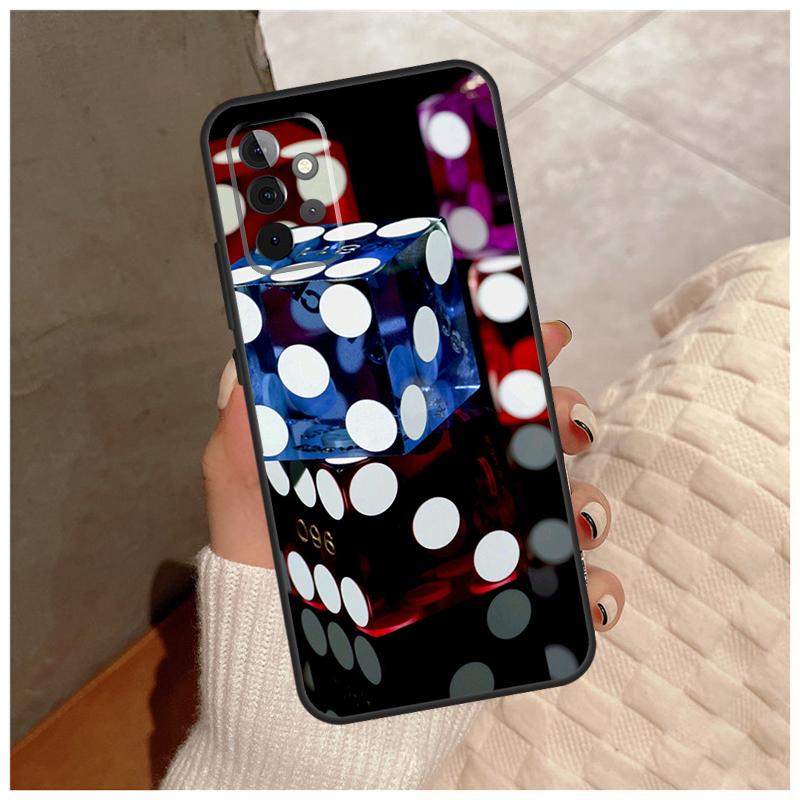 Dices Poker Casino For Samsung Galaxy A36 A56 A16 A26 A06 A52 A53 A33 A13 A34 A54 A14 A15 A35 A55 A22 A32 Case