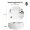 Tangshan Underglaze Ceramic Landscape Ramen Bowl Set