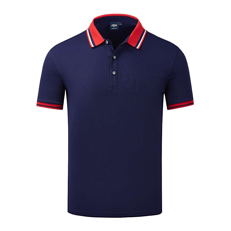 YDD FN2066  200G Combed Cotton Colorful Collar Lapel POLO Shirt