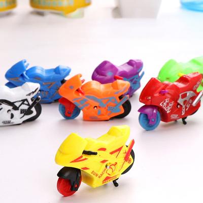 5 Stück Motorradmodellspielzeug Trägheitsantrieb Vorwärts Mini Mehrfarbig Batteriefrei Interaktives Spielzeug Sammlerstück Kinder Rückzieher Cartoon Spielzeugfahrzeuge