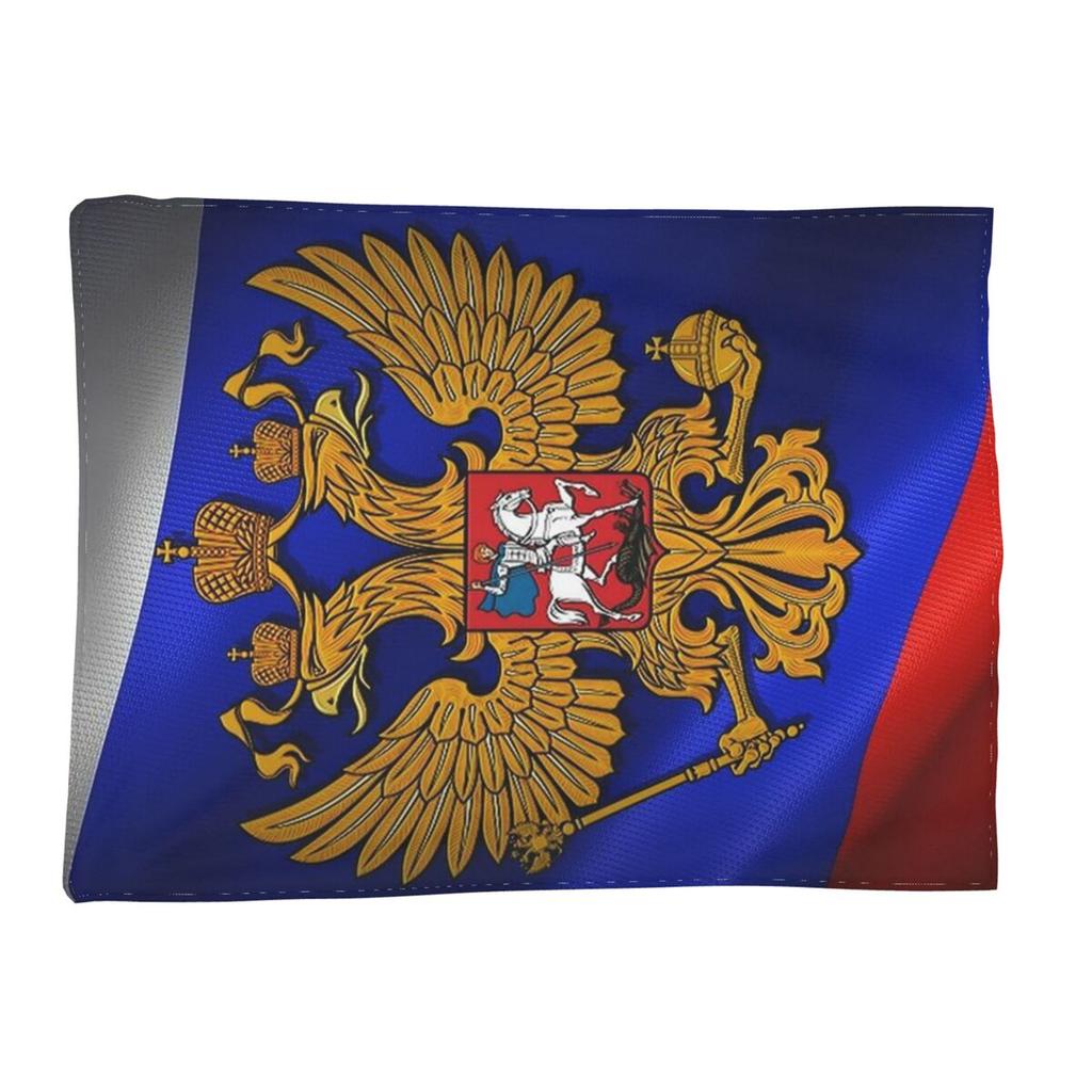 Coat Of Arms Of Russia Russian Flag Blankets Soft Warm Flannel Throw Blanket Plush for Bed Living Room Picnic Travel Home Couch