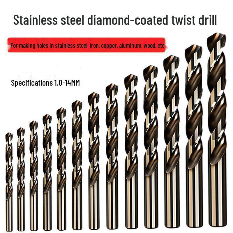 Cobalt Stainless Steel Twist Drill Bit Set for Metal, Aluminum, and Angle Iron