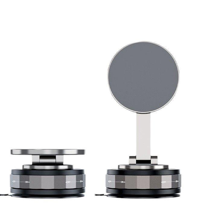 Universal Magnetic Car Phone Holder with Rotating, Telescopic, and Foldable Suction Cup Design