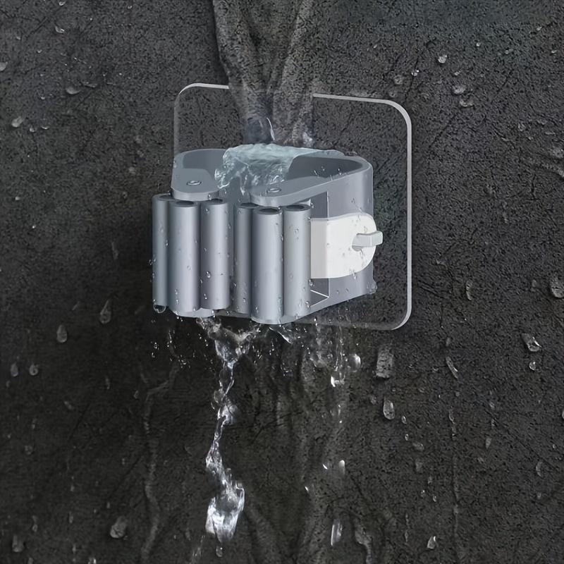 1/3Pcs Mop Clip Wall Mounted Storage Mop Organizer Holder Hanger Storage Rack Seamless Mop Clip Hook Household Mounted Hanging Racks