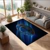 Atalanta FC Soccer Football Pattern Soft Area Rug Non Slip Indoor Floor Carpet Sports Decor Mat for Bedroom