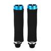 1 Pair Cycling Handle Bar End Bike   Lock on Handlebar Grips Accessory (Black)