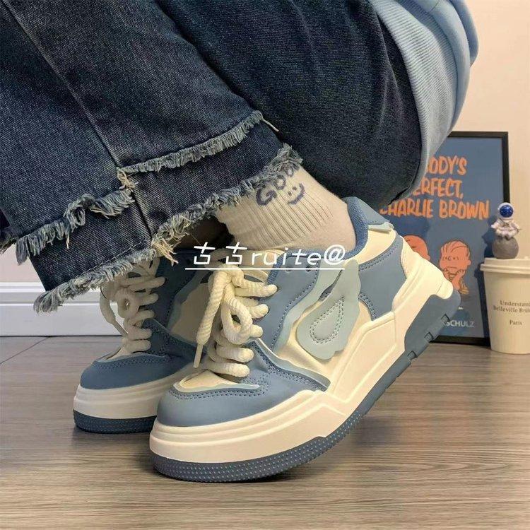 Small Wing Shoes Female Student Little White Shoes Autumn New Women's Shoes Niche Versatile Board Shoes Women