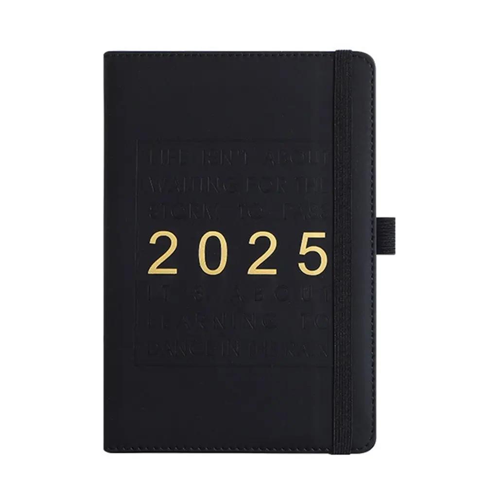 2025 One Day One Page Tagesplaner 12 Monate A5 Agenda Notizbuch Wöchentlicher Zeitmanagementplan Tagebuch Notizblock