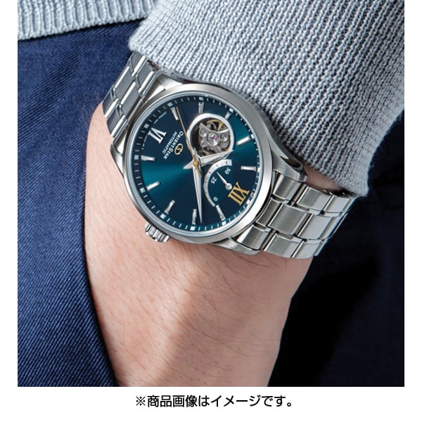 Orient Men's RK-AT0003E (Orient Star Contemporary Semi-Skeleton Men's) Round Watch Silver Stainless