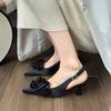 Pointed Flower High Heels Sandals for Women  Summer Fashion Sexy Pointed Toe Mules Shoes Woman Back Strap Party Dress Pumps