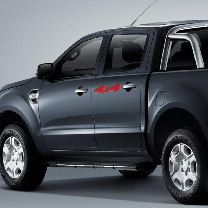 2Pcs Car Door Side Decals Pickup Tailgate Decor 4x4 Vinyl Film Cover For Nissan NAVARA Mitsubishi L200 Triton Car Accessories