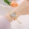 TikTok-Inspired Women's Square Diamond Quartz Watch with Steel Band