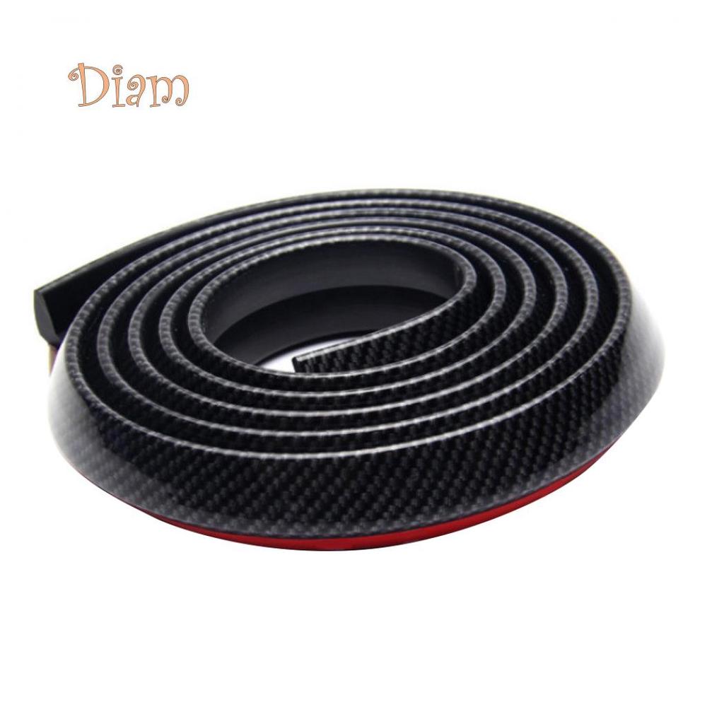 K&J 2.5m Soft Rubber Car Styling Front Bumper Trim Strip Guard Protector Sticker Car's Goods
