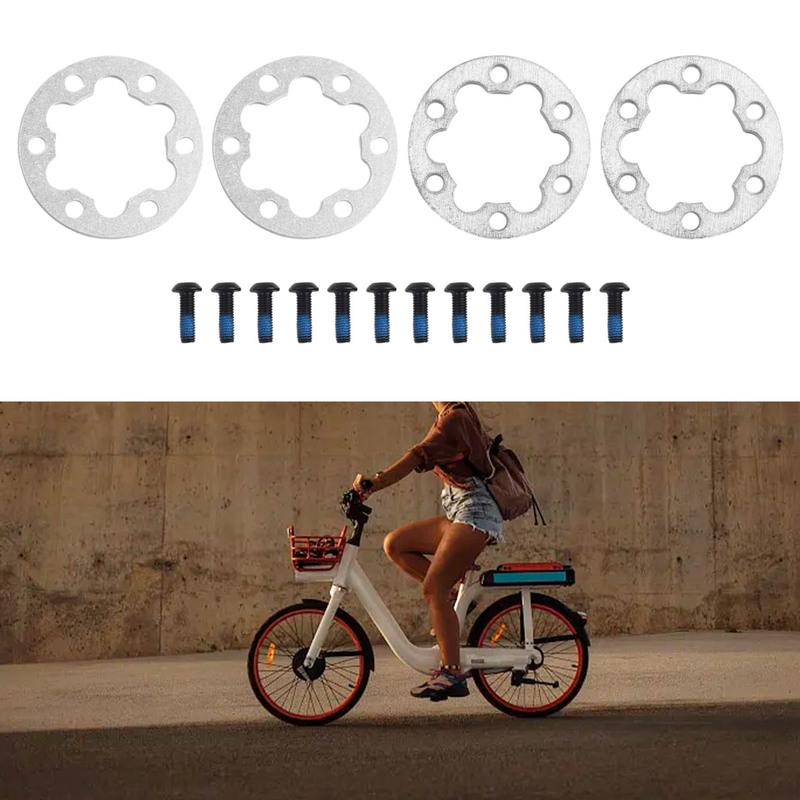 4PCS Brake Gasket Spacer Set for Electric Scooter and E Bike 6 Holes Disc Washer 25mm Suitable for 44MM Rotors Includes Screws