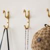 Creative Nordic Swan Brass Coat Hook for Bedroom or Entryway