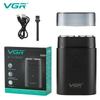 VGR 341 Mini Single Blade Cordless Beard Trimmer Razor Rechargeable Foil Electric Face Body Shaver for Men Home Shaving Razor Waterproof Long-lasting