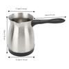 Dual Protection Coffee Maker Machine Pot Silver Milk Pot Electric Heating Coffee Pot  For Kitchen