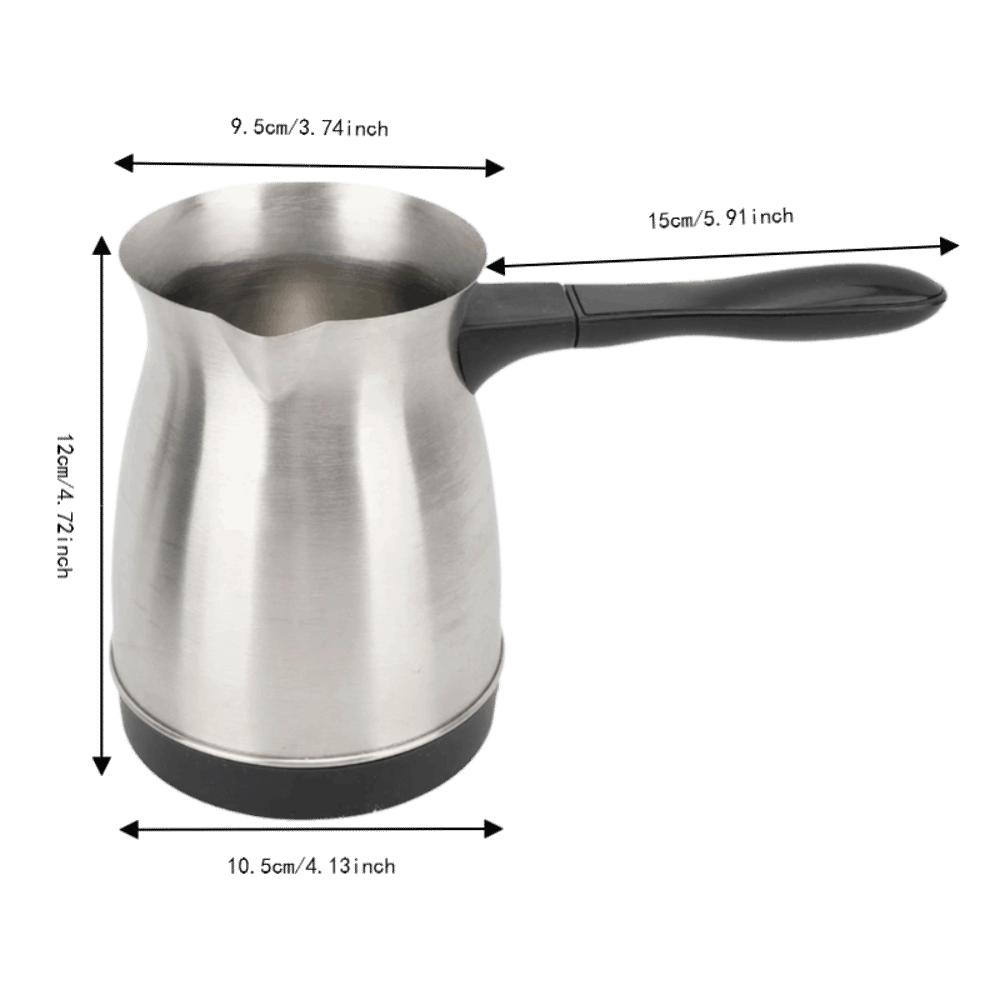 Dual Protection Coffee Maker Machine Pot Silver Milk Pot Electric Heating Coffee Pot  For Kitchen
