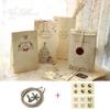 Holiday Cookies Present Kraft Paper Bag Luxury Wedding Bags Wedding Candy Gift Baging Party Random Designs Vintage Style Papers