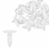 Bolt Nagle Festemidler 5mm Hulldiameter Plastnagle Dekselpanel Festeklips Hvit for Bil 40 stk