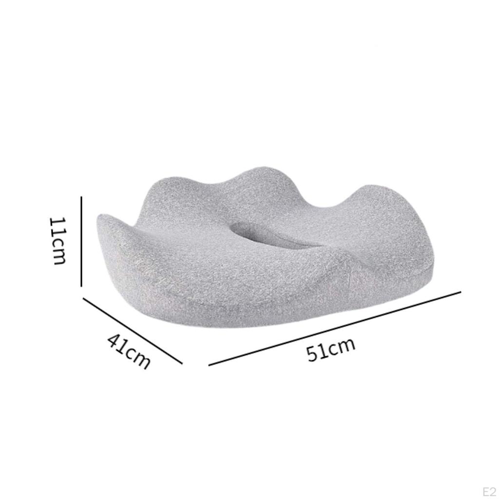 Memory Foam Seat Chair Cushion Donut Pillow Lightweight Portable for Desk Tailbone Support Pad