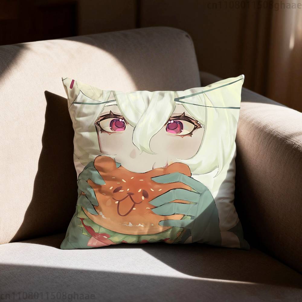 Run Kingdom White lily CCookie Pillow Case Antidustmite Pillowcase Invisible zipper silky short plush Sofa cushion cover