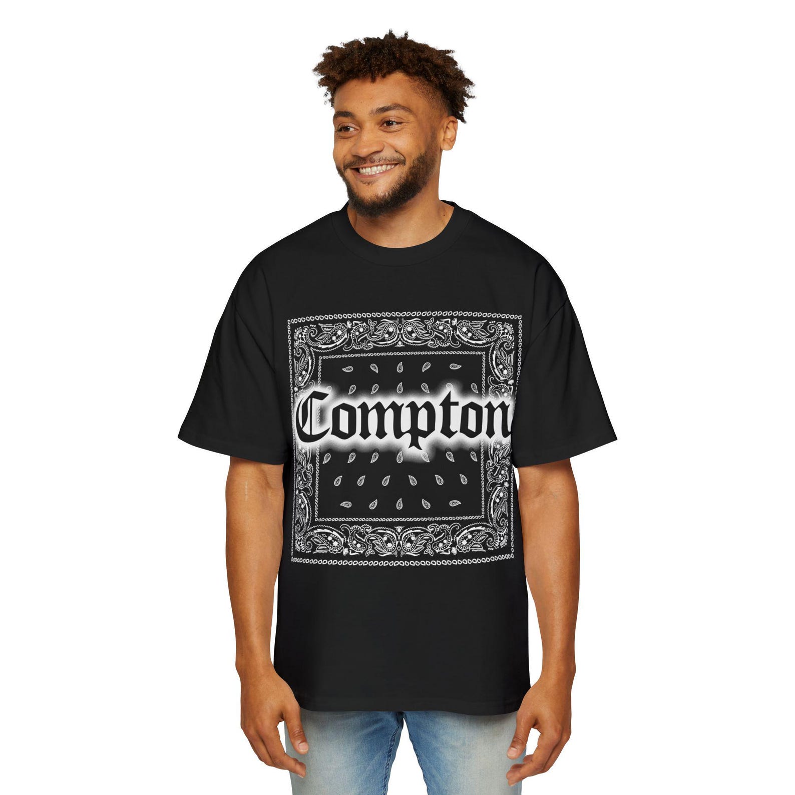 Compton Bandana Graphic Tee by IXI L