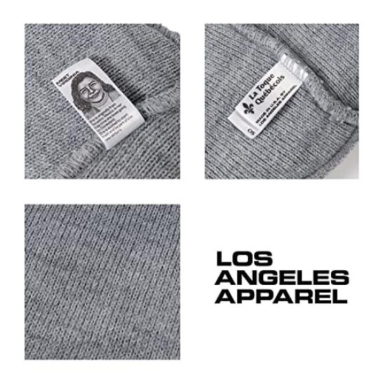 Los Angeles Apparel Los Apa Knit Hat Knit Cap Los Angeles Apparel Plain Hat Beanie Made In American Made Black Free Size Men's Women's U.S.A. [Used]