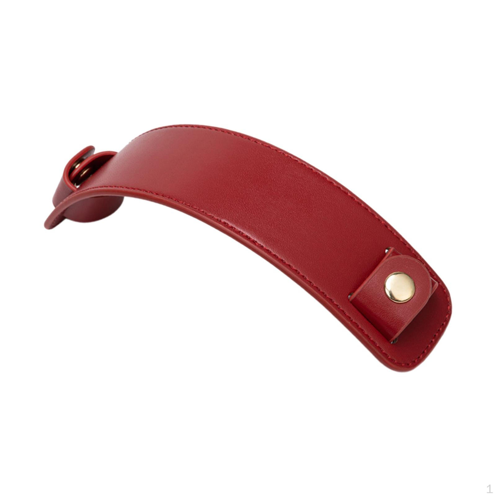 

Кожаный плечевой ремень Съемная замена для рюкзаков Сумка-тоут темно-красного