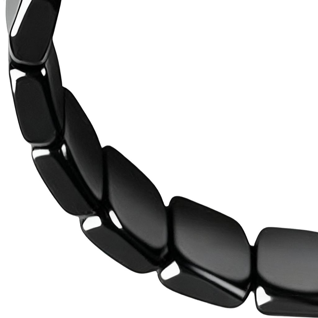 19cm Hematite Bracelet  Fashionable Natural Hematite Stone Bracelet for Men for Father Husband Boyfriend Jewelry Gifts Wristband