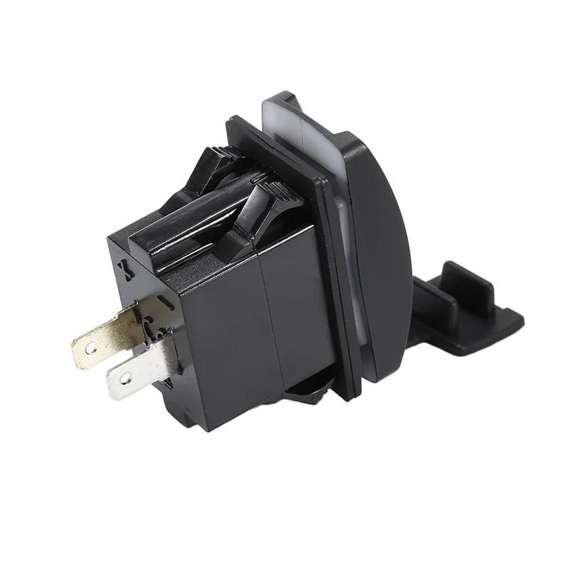 3.1A 12-24V LED Universal Car Charger Waterproof Dual USB Port Socket Outlet for Motorcycle Auto Accessories.