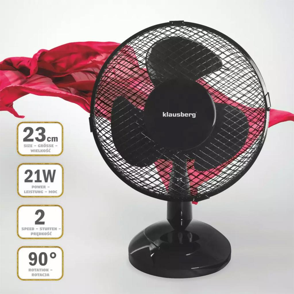 Desk Fan 23Cm Klausberg Kb-7473