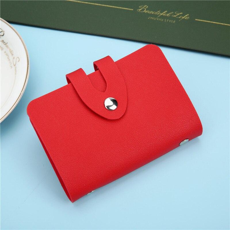 1pc Business ID Karte Lagerung Inhaber Tasche Mode Leder Studenten Arbeiter Krankenschwester Kredit Bank Karte Schutzhülle 24 Slots