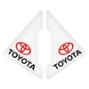 2Pc Car Door Corner Cover Anti-Scratch Protection Sticker Styling for Toyota Auris Rav4 Yaris Hilux Corolla Prius Avensis Emblem