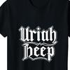 BASIS T-SHIRT Uriah Heep logo zwart T-shirt Unisex tee Alle maten S-5XL XA819