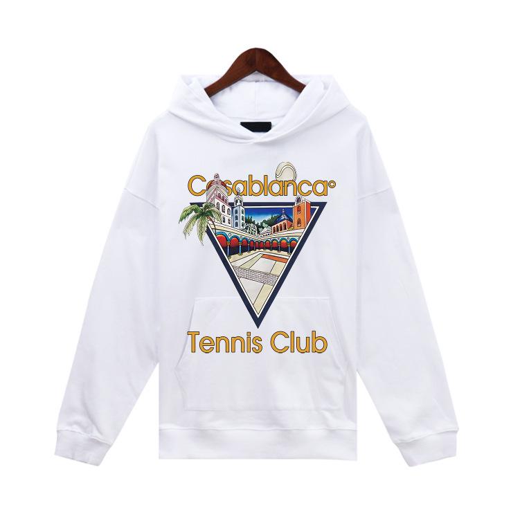 Unisex Trendy European & American Loopback Hooded Sweatshirts - Autumn/Winter, Featuring Loose Casablanca Style