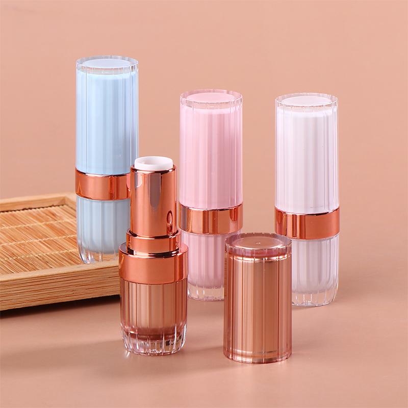 Tube de rouge à lèvres à boucle ronde 3,6 g Vide Tubes de baume à lèvres Gloss à lèvres Emballage de maquillage de voyage Tubes d'échantillon Contenant pour rouge à lèvres fait maison