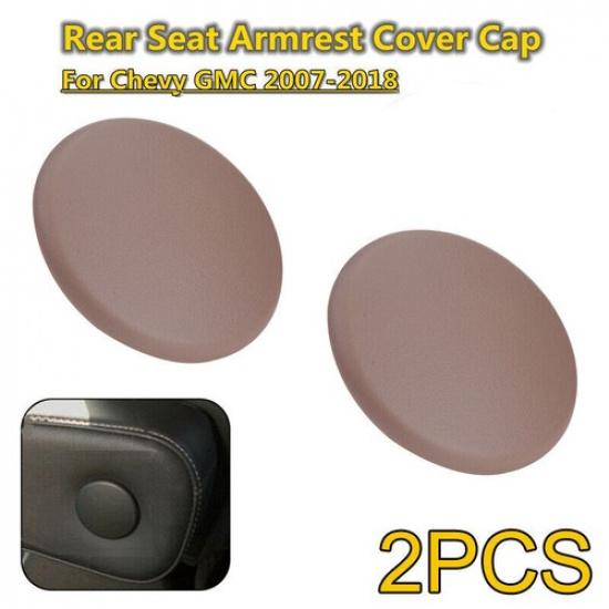 2x Rear Armrest Cover Caps Beige Fits Chevrolet Tahoe Suburban GMC Yukon 2007-14