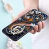 Fashion Dragon Illustration Phone Case For Xiaomi Mi Poco F3 F4 F5 F6 X3 X4 X5 X6 X7 M3 M4 M5 M6 M7 GT Pro 5G Black