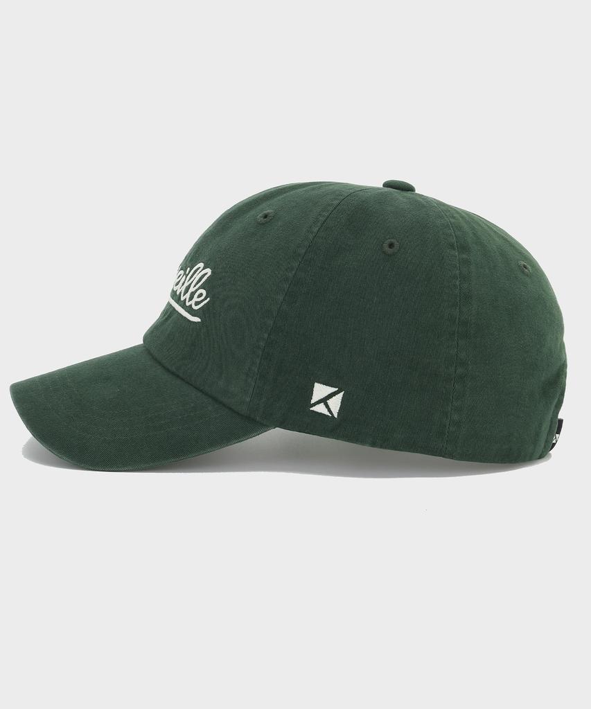 KULTE Vintage Tail Peach Washing Cap D.Green