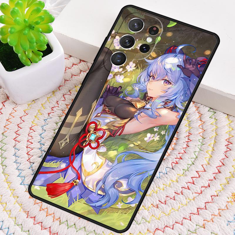 Ganyu Genshin Impact Soft Silicone Phone Case For Samsung Galaxy Note 10 Pro S26 S25 S24 S23 S22 S21 Plus S25Ultra Capa Cover