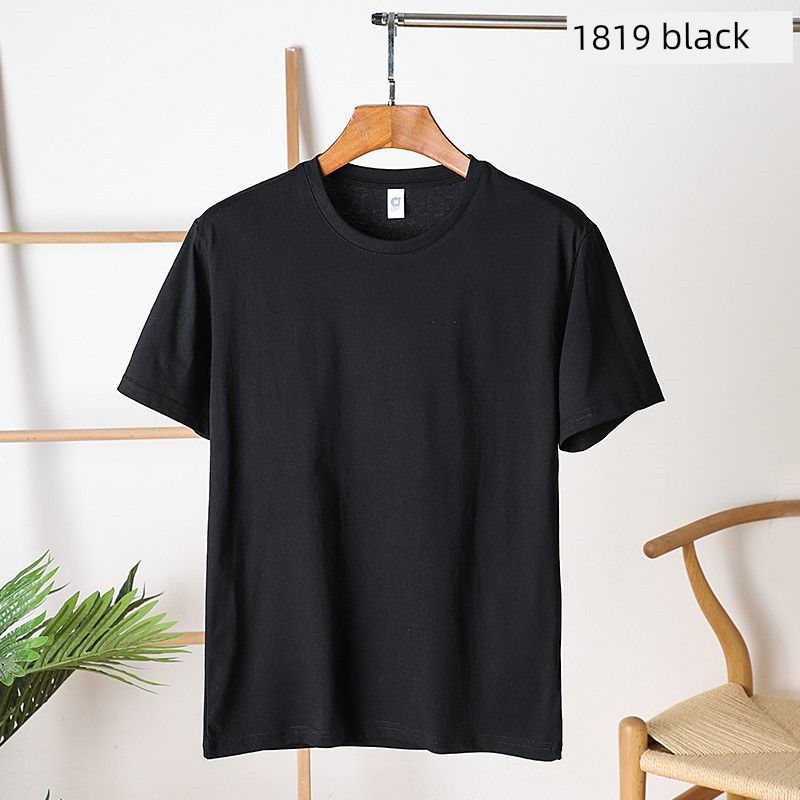 Long-Staple Cotton Foreign Trade Tail Order Men's Casual Short-Sleeved T-shirt