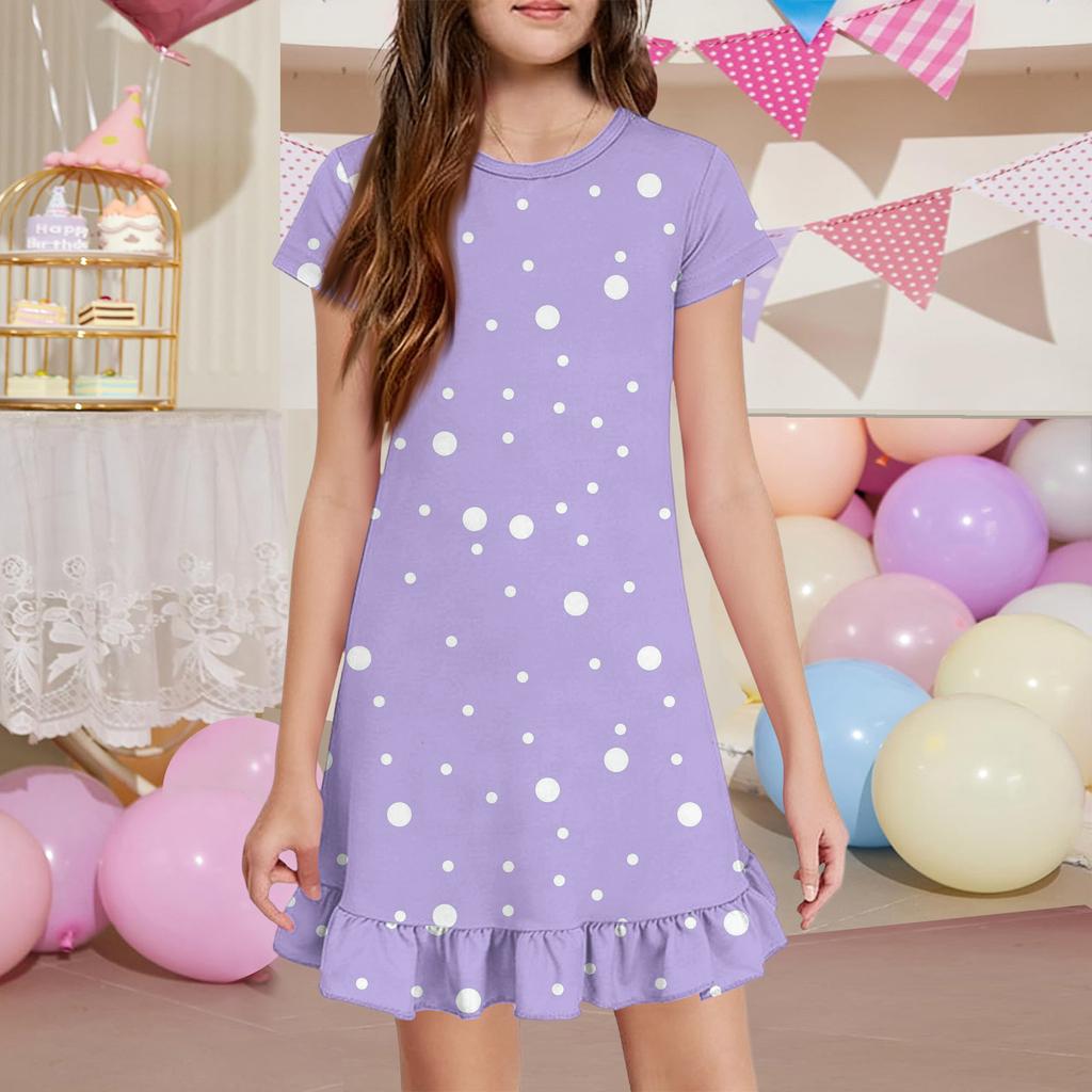 Girls' Pocket Dress - Short Sleeve Loungewear