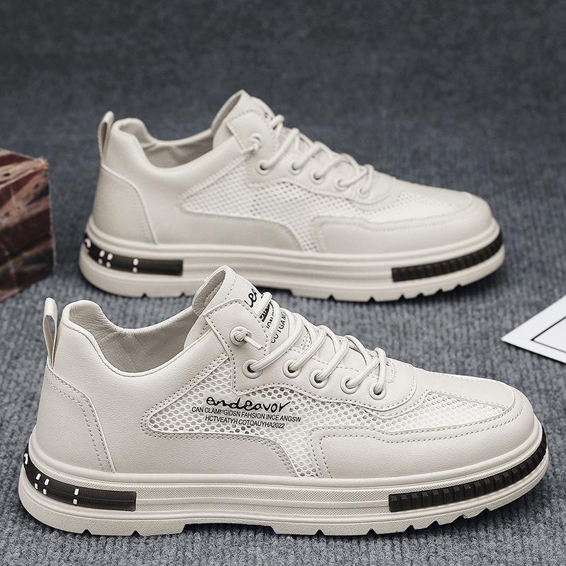 

Summer Martin Shoes Men s 2025 New Casual Mesh Shoes Men s Fashion Leather Shoes Trend Korean Edition Board Shoes Versatile Low Top 44 хакі