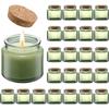 3oz Skleněné nádobky na svíčky, Nádobky na výrobu svíček, Svatba, Miminkovská sprcha, Dekorace na párty