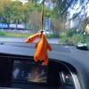 1pc Creative Color Changing Duck Car Pendant Bag Accessories With UV Color Changing Duck Roasted Duck Fly Decoration Cute Keychain Birthday Gift